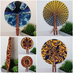 🆕️💥Handmade Beautiful Print Fan💥